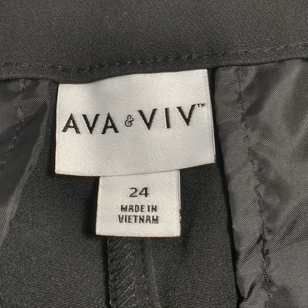Ava &viv black dress pants wide leg - Picture 5 of 5
